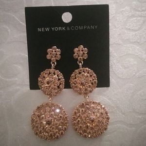 Rose Bling Earrings
